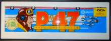 P47 PHANTOM FIGHTER Arcade Machine Game Overhead Header PLEXIGLASS for sale #W56  