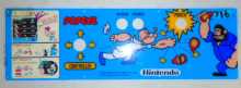 POPEYE Arcade Machine Game PLEXIGLASS CONTROL PANEL OVERLAY for sale #716 