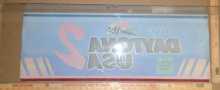 SEGA DAYTONA USA 2 Arcade Machine Game Overhead Header PLEXIGLASS #5082 for sale