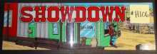 SHOWDOWN SALOON Arcade Machine Game Overhead Marquee Header for sale #H106 by EXIDY 