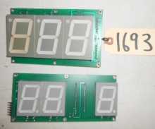SMOKIN TOKEN Redemption Arcade Machine Game PCB Printed Circuit DISPLAY Boards #1693 - Lot of 2 for sale  