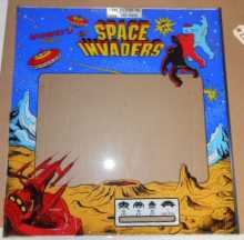 SPACE INVADERS SILVER ANNIVERSARY EDITION Arcade Machine Game GLASS Marquee Graphic Artwork #1203 for sale  