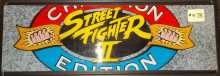 STREET FIGHTER II CHAMPION EDITION Arcade Machine Game Overhead Header for sale by CAPCOM 