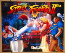 STREET FIGHTER II Pinball Machine Game Translite Backbox Artwork for sale - #28833-735 