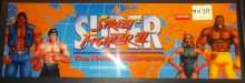 SUPER STREET FIGHTER II THE NEW CHALLENGERS Arcade Machine Game Overhead Header for sale by CAPCOM  