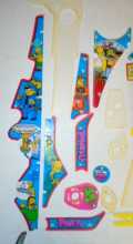 STERN THE SIMPSONS PINBALL PARTY Pinball Machine PARTIAL Plastic Set #225