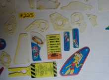 STERN THE SIMPSONS PINBALL PARTY Pinball Machine PARTIAL Plastic Set #225 