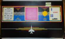 TIME PILOT Arcade Game Machine ORIGINAL Control Panel Vinyl Overlay #TP71 