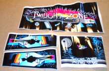 TWILIGHT ZONE Pinball Machine Game Cabinet Artwork 3 piece Decal Set for sale - NOS