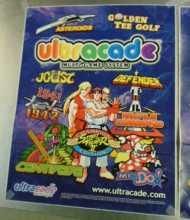 Ultracade Upright Arcade Game Machine Cabinet Artwork 3 piece Smaller Decals #58 for sale 