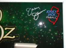 WIZARD OF OZ Pinball Machine Game BACKGLASS Artwork Graphic for sale - Signed by JERSEY JACK 